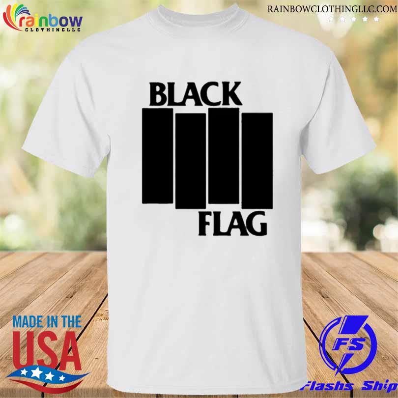 Black American flag shirt
