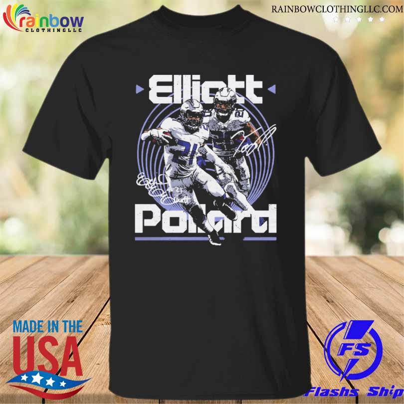 Ezekiel elliott & tony pollard Dallas duo signature shirt