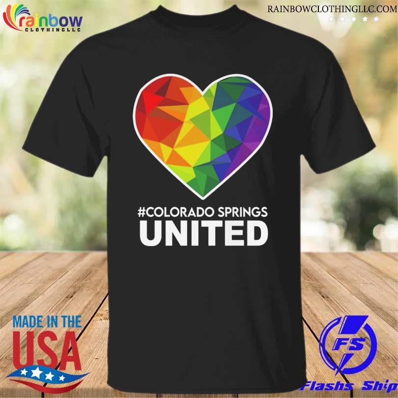 LGBT Heart colorado springs united shirt