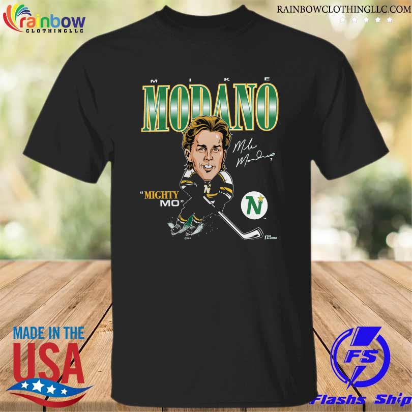 Official Minnesota north stars mike modano player caricature Minnesota Modano Signature shirt