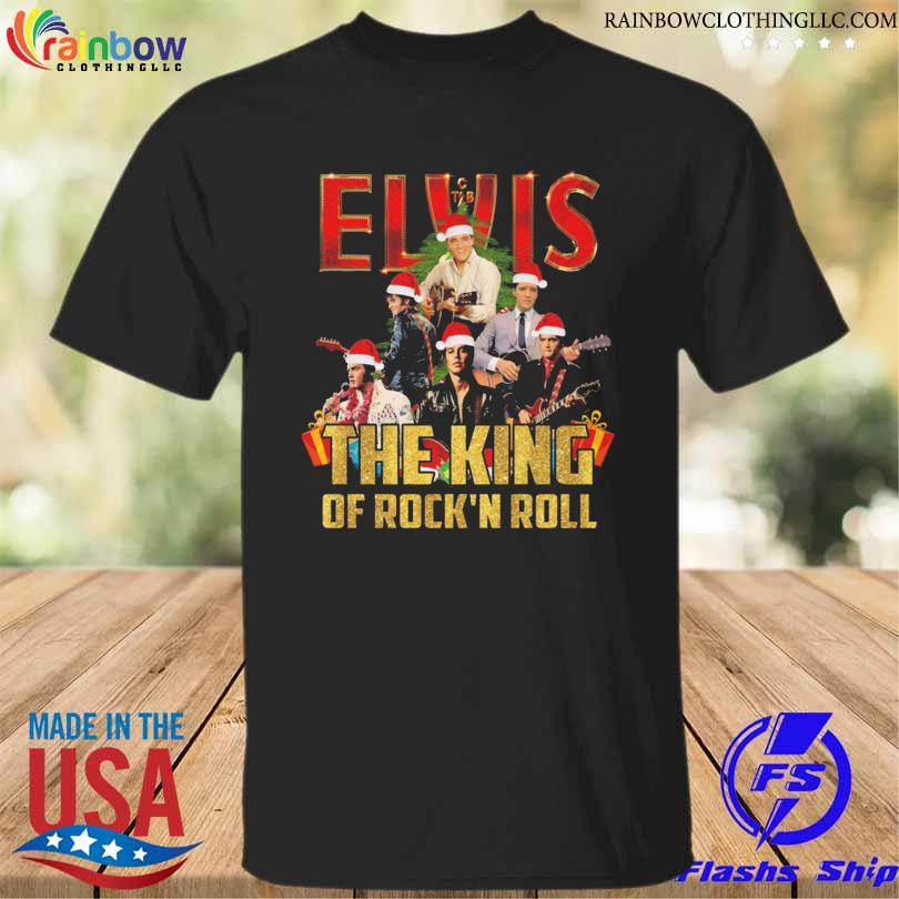 Santa Elvis the king of rock n roll christmas sweater