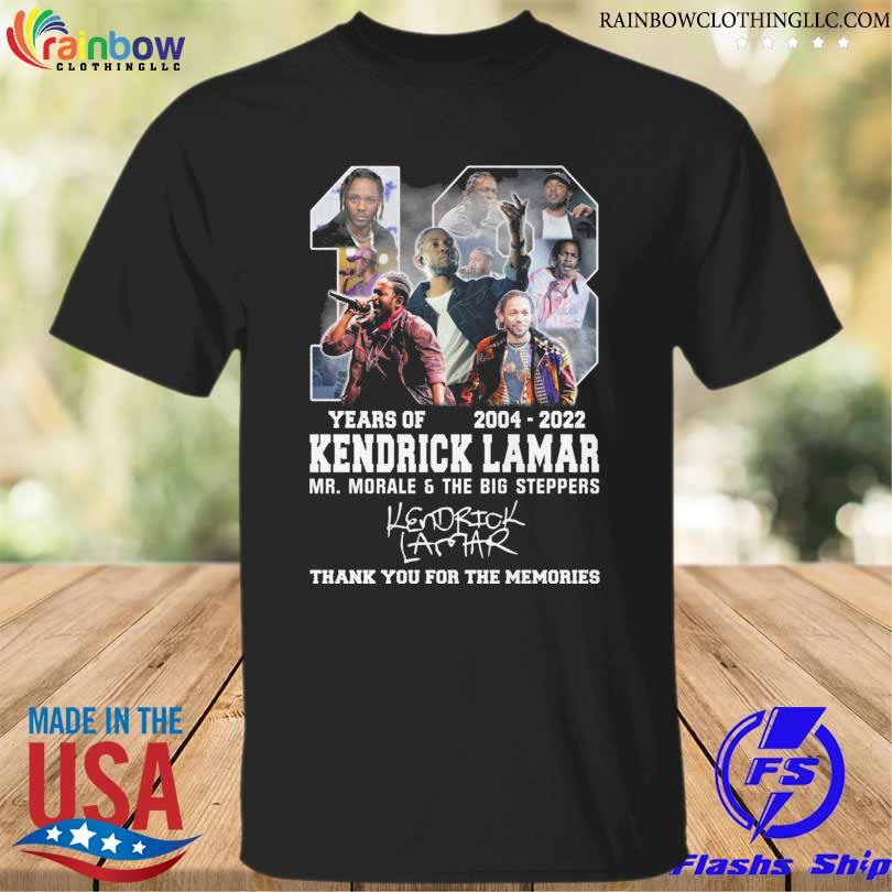 Top kendrick Lamar 2004 2022 thank you for the memories signature shirt