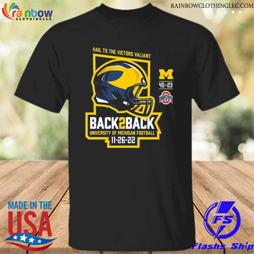 Valiant university of michigan football back-to-back shirt