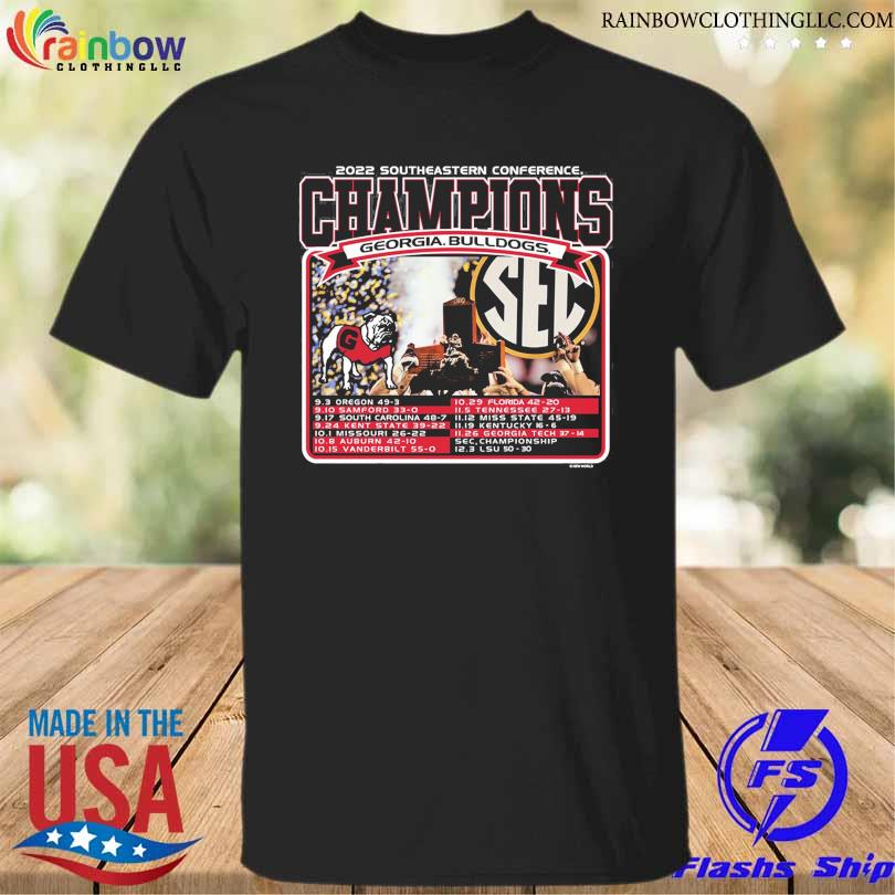 2022 southeastern conference champions Georgia bulldogs shirt