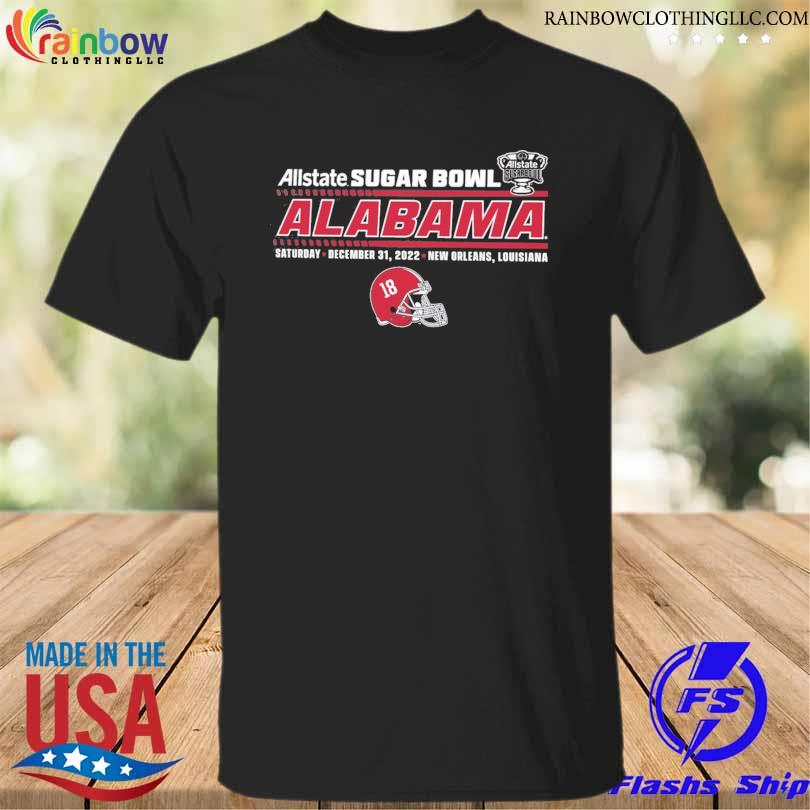 Allstate Sugar bowl 2022 Alabama team helmet saturday december 31 2022 New Orleans shirt