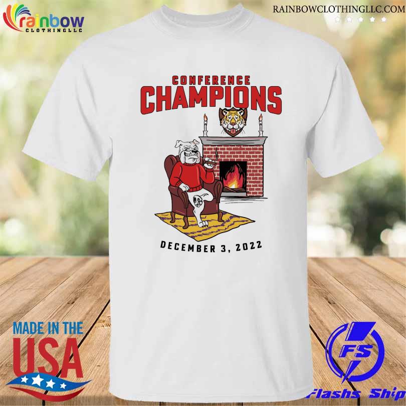 Bulldog smoking Conference champions december 3 2022 shirt