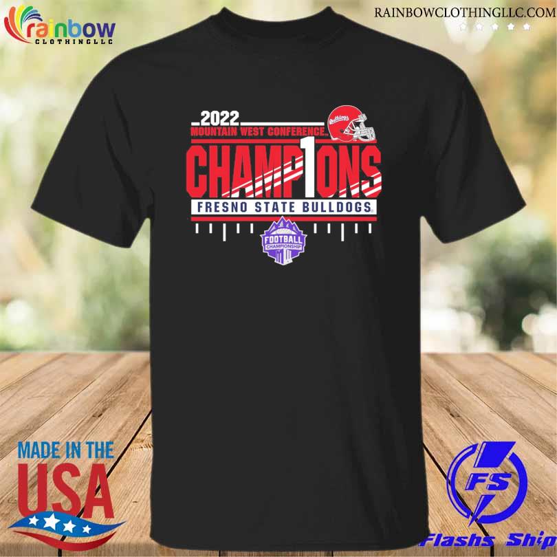 Bulldogs 2022 Mountain west conference champions One fresno state bulldogs shirt
