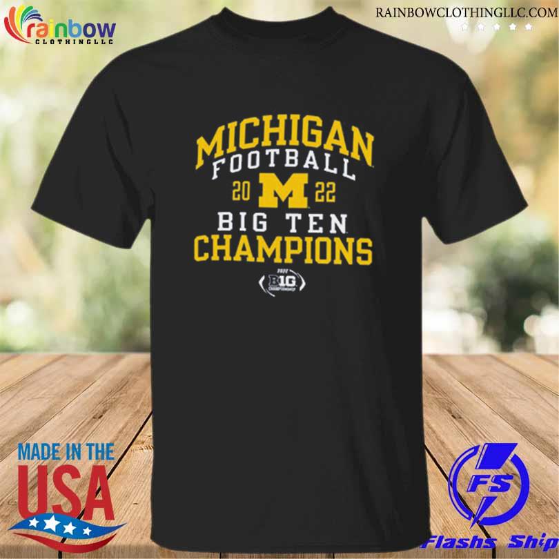 Champion university of michigan football 2022 big ten champions shirt