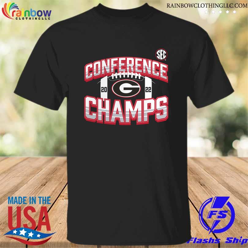 Georgia bulldogs 2022 sec football conference champions icon bold shirt