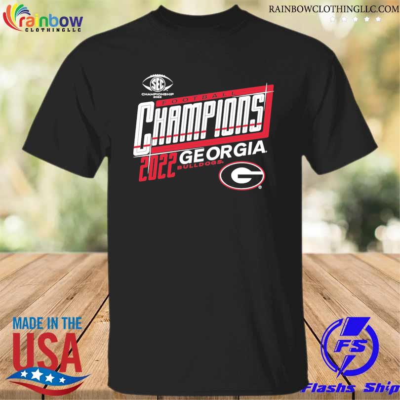Georgia bulldogs blue 84 2022 sec football conference champions shirt