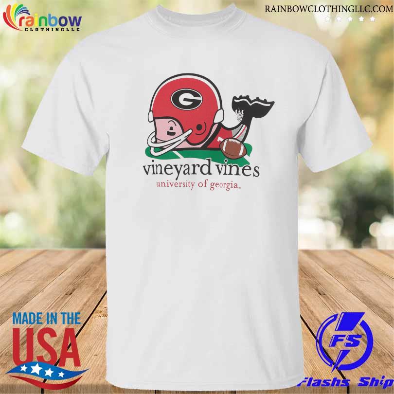 Georgia bulldogs vineyard vines football whale long shirt