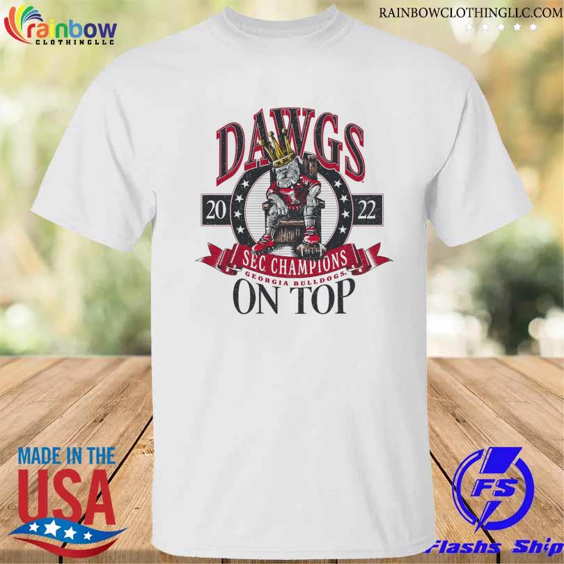 King Bulldog dawgs 2022 sec champions georgia bulldogs on top shirt
