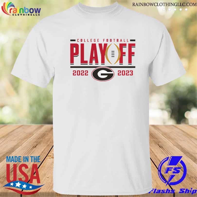 Official Georgia bulldogs 2022 2023 college football playoff first down entry shirt