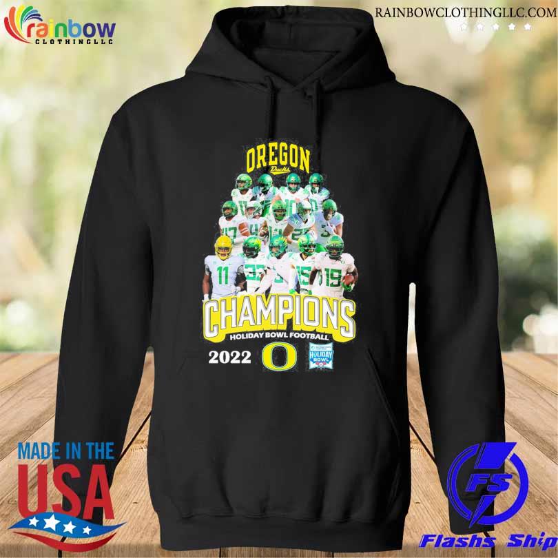 Oregon Ducks Champions holiday bowl football 2022 s hoodie den