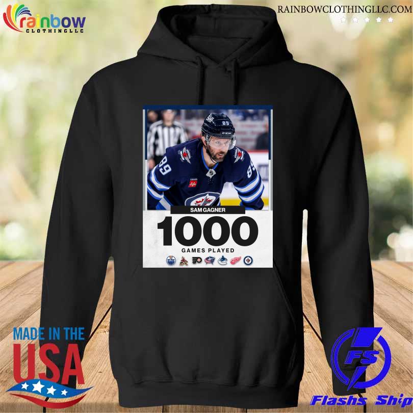 Sam Gagner Winnipeg Jets 1 000 Career Games T-Shirt hoodie den
