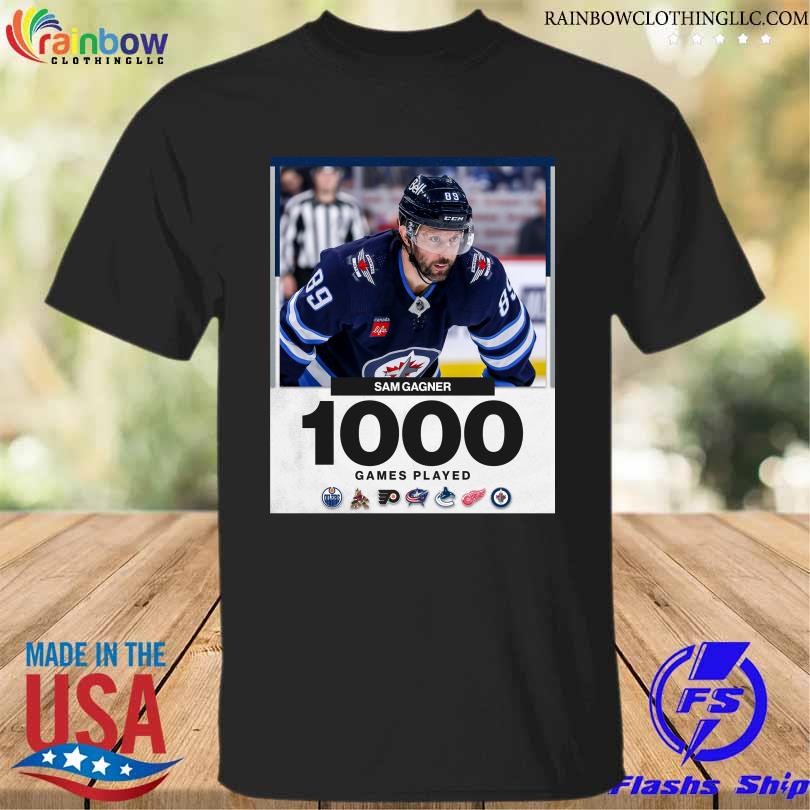 Sam Gagner Winnipeg Jets 1 000 Career Games T-Shirt