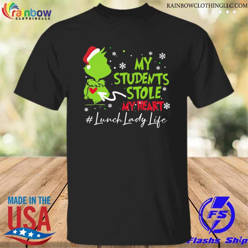 Santa Grinch my students stole my heart Lunch Lady life christmas sweater