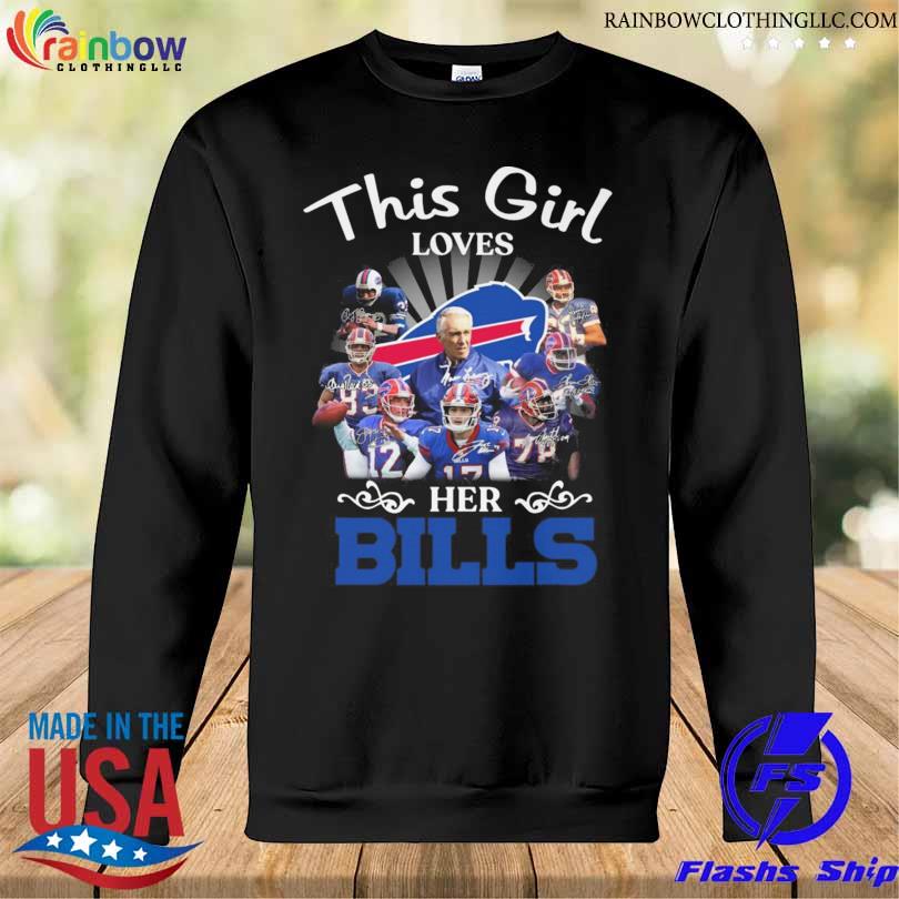 This is loves her Buffalo Bills signatures 2023 s Sweatshirt den