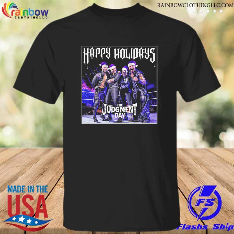 Wwe shop judgment day happy holidays shirt