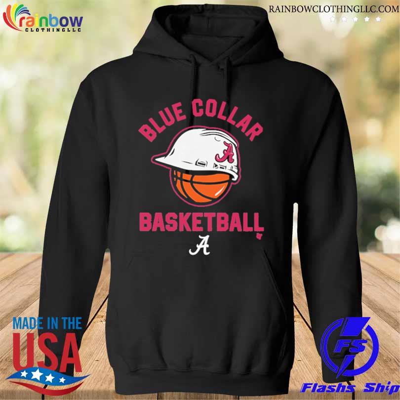 Alabama crimson tide blue collar basketball s hoodie den