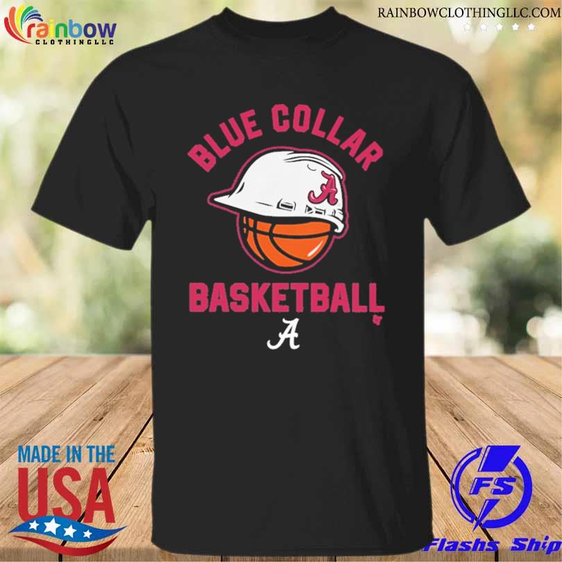 Alabama crimson tide blue collar basketball shirt