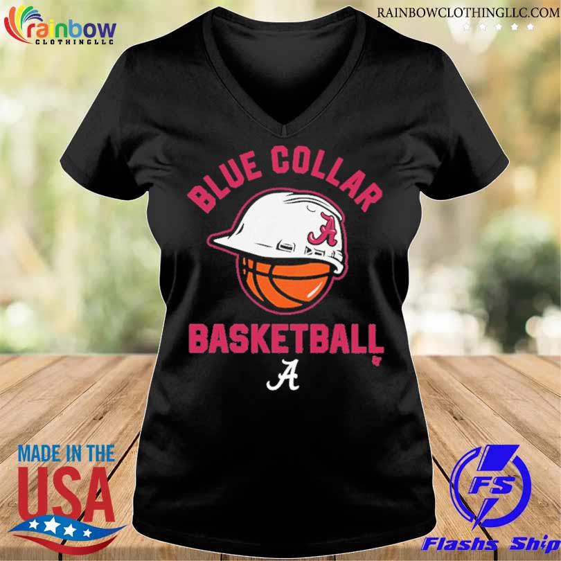 Alabama crimson tide blue collar basketball s v-neck den