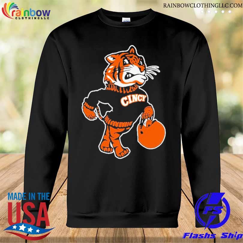 Cincinnati Bengals Vintage Fighting Mascot T-Shirt Sweatshirt den
