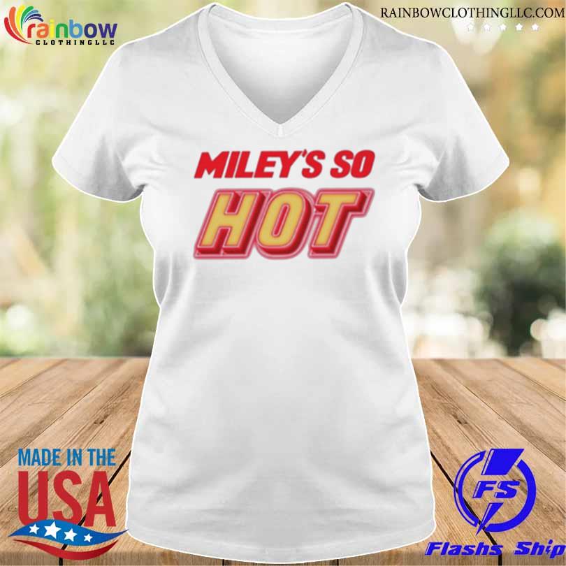 Miley's so hot miley cyrus s v-neck trang
