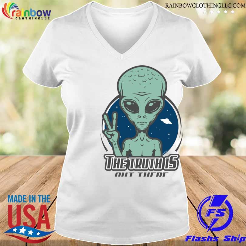 The Truth Is Out There Alien Art X Files Series Shirt v-neck trang