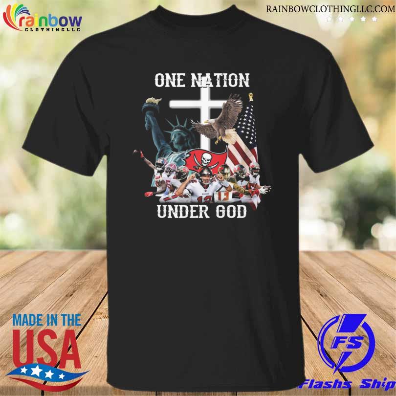 Tampa Bay Buccaneers one nation under god American flag shirt