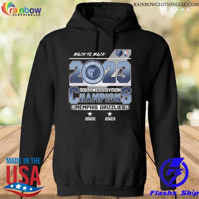 Memphis Grizzlies back to back 2023 south west division champions s hoodie den