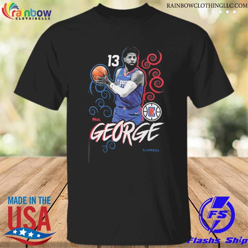 Paul george la clippers player name & number competitor shirt