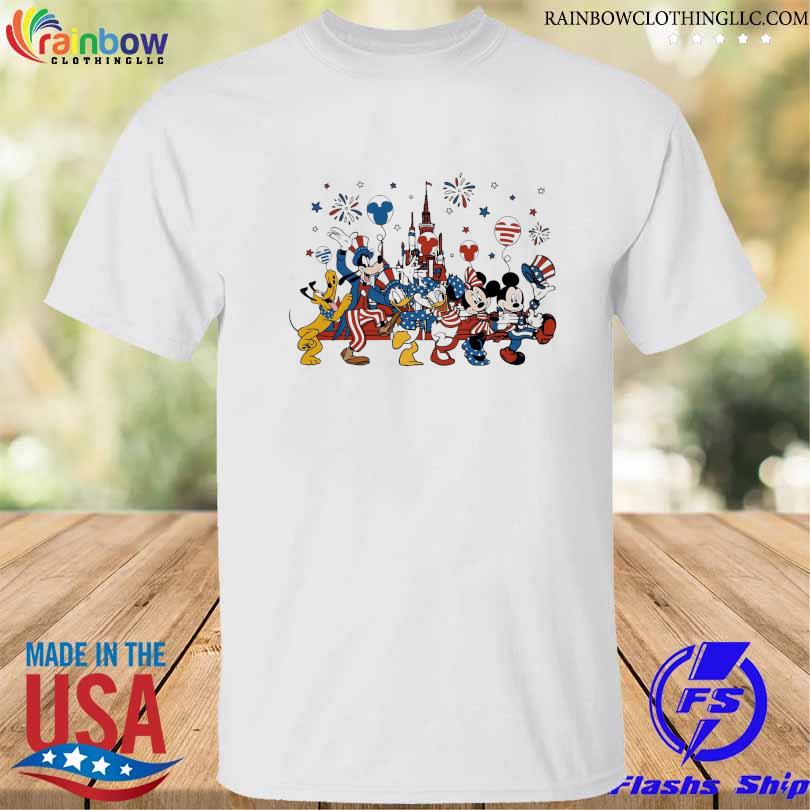 Disney freedom mickey mouse and friends 4th of july 2023 shirt