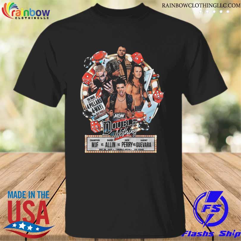 Double or nothing matchup mjf vs darby allin vs jack perry vs sammy guevara shirt