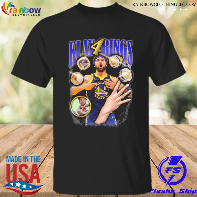 Golden state warriors klay 4 rings shirt