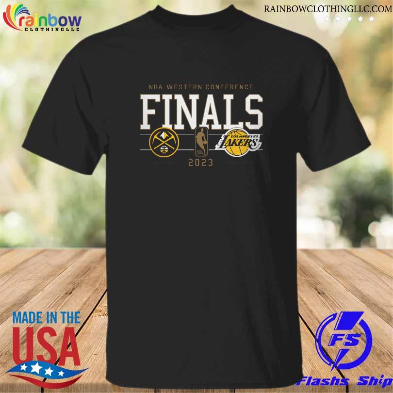 Los angeles lakers vs denver nuggets sportiqe unisex 2023 nba western conference finals matchup tri-blend t shirt