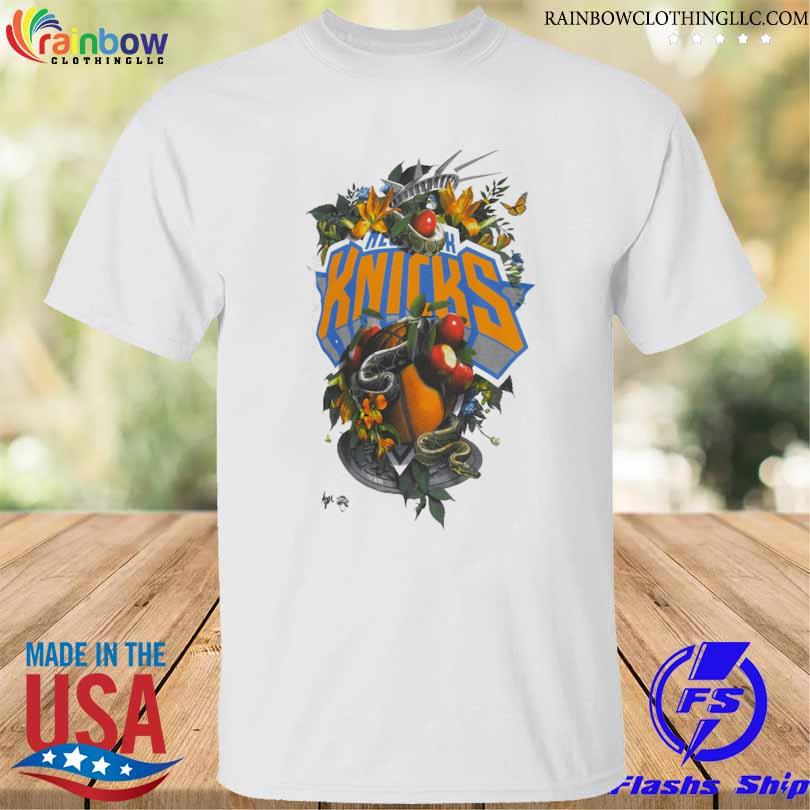 New York Knicks NBA Kathy Ager Unisex Identify Artist Series T-Shirt