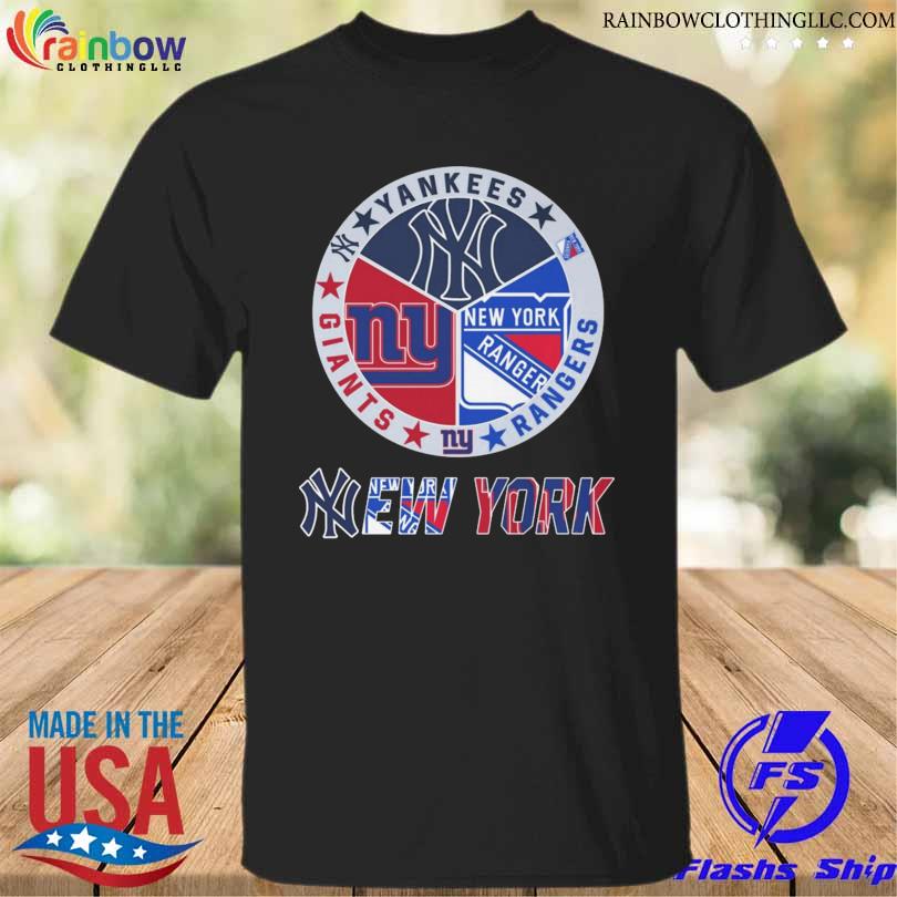 New york yankees new york giants new york rangers sport 2023 shirt
