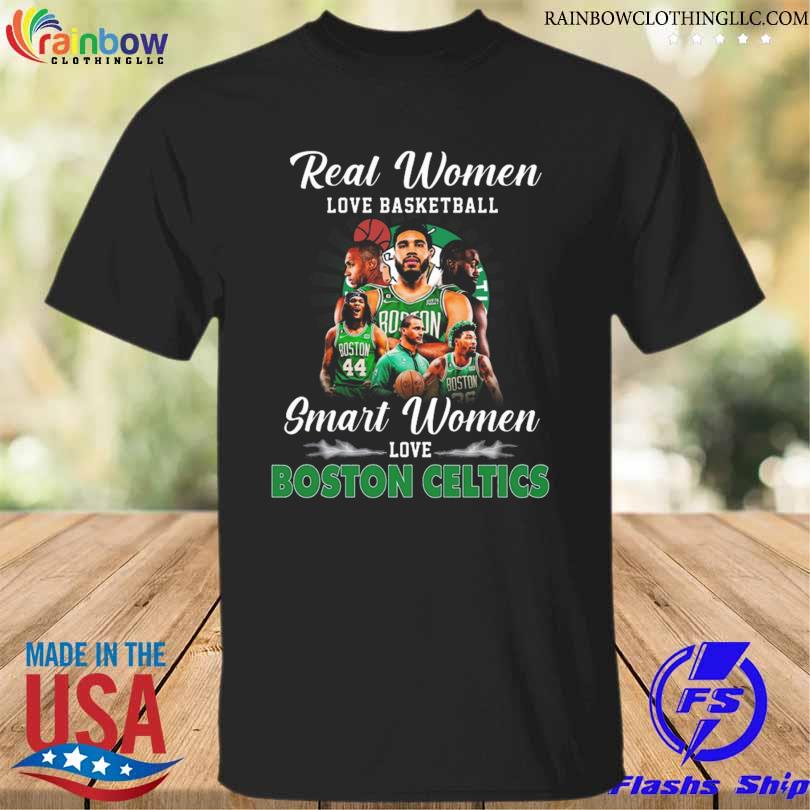 Real women love basketball smart women love the Boston Celtics signatures 2023 shirt