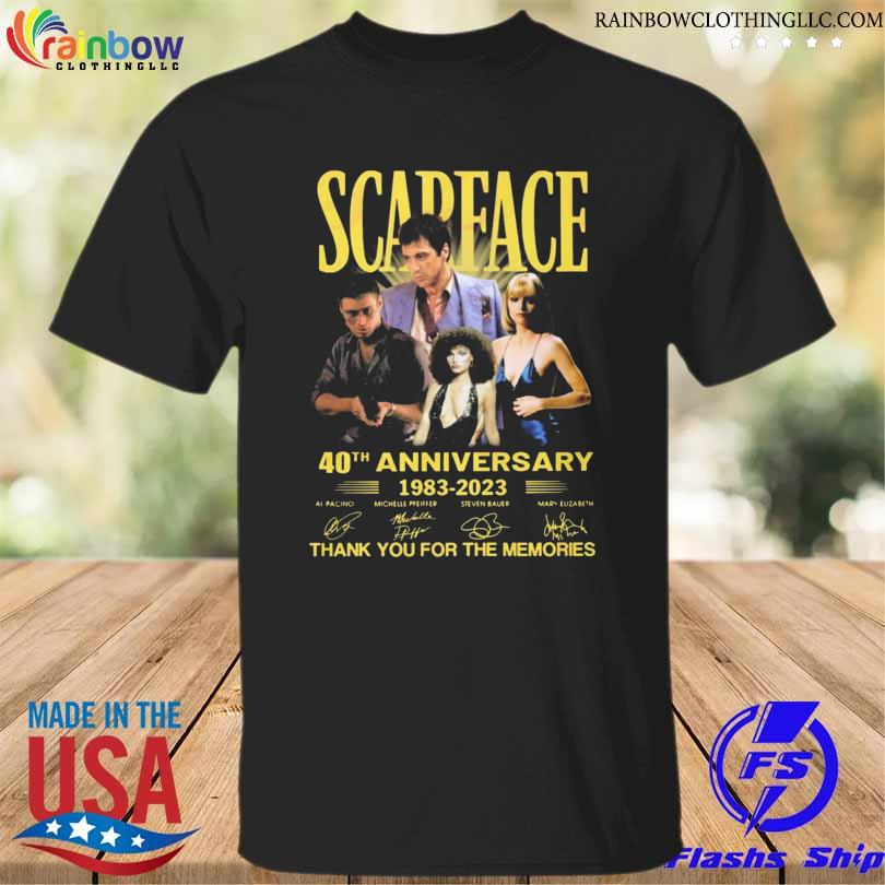 Scarface 40th anniversary 1983 2023 thank you for the memories shirt