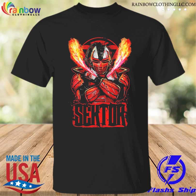 Sektor on fire mortal kombat art 2023 shirt