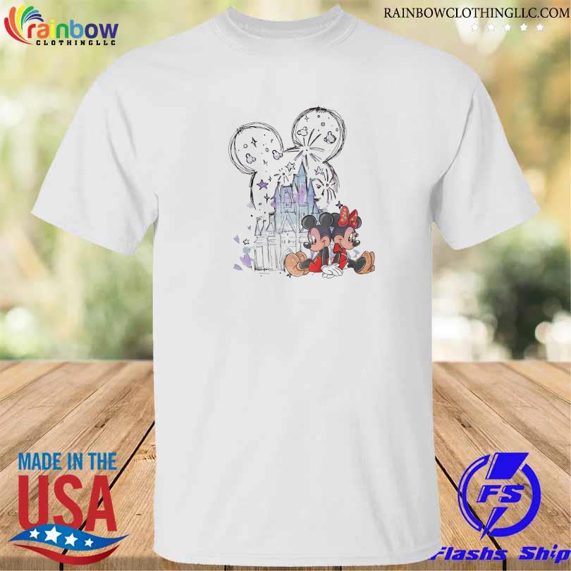 Cinderella castle mickey and minnie 2023 shirt