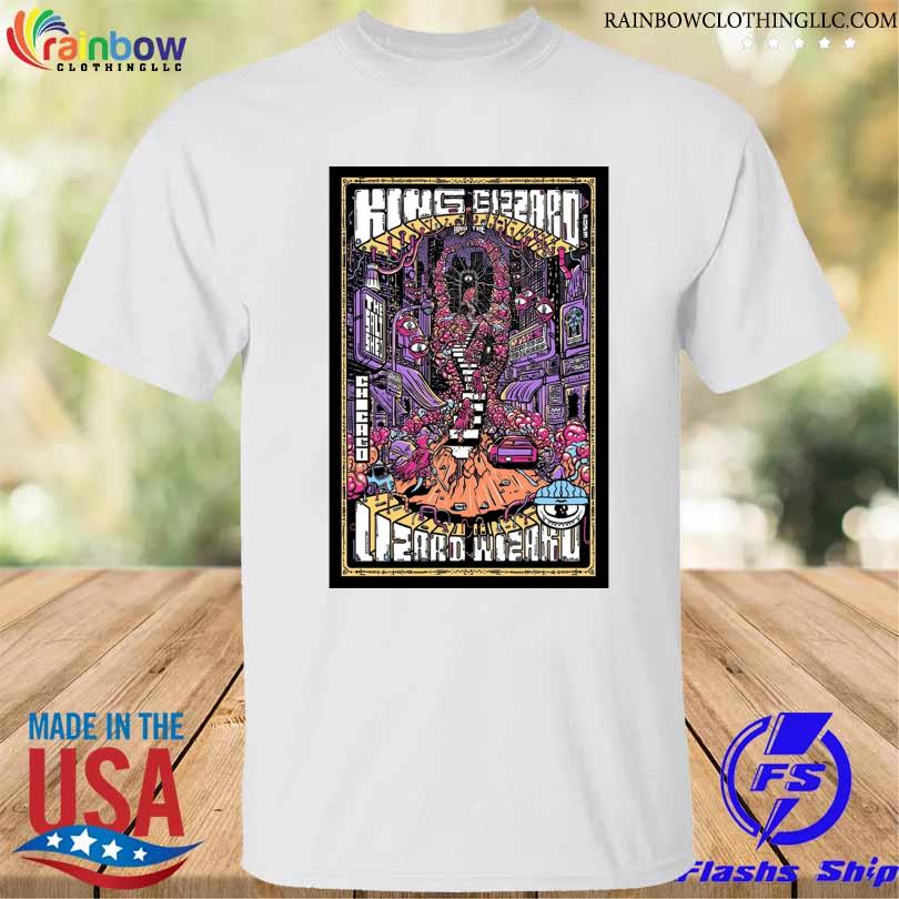 King gizzard & the lizard wizard 2023 chicago il poster shirt