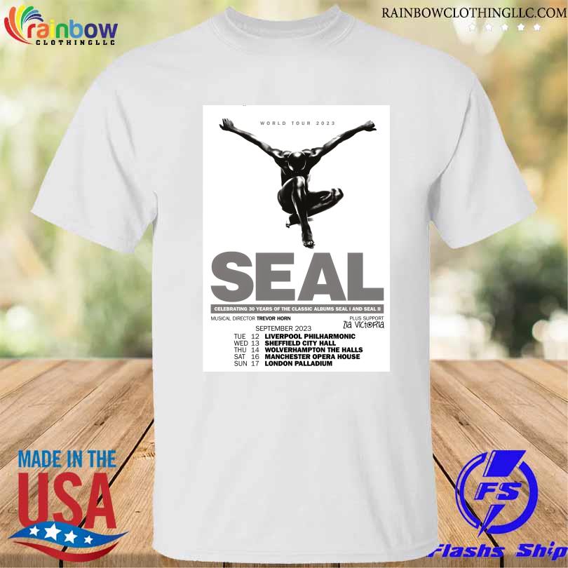Seal singer 30 years of seal I and seal II 2023 Uk tour shirt