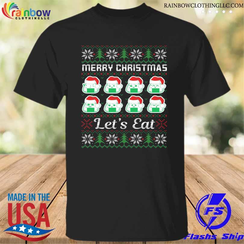 Funny merry Christmas Let's Eat ugly christmas sweater