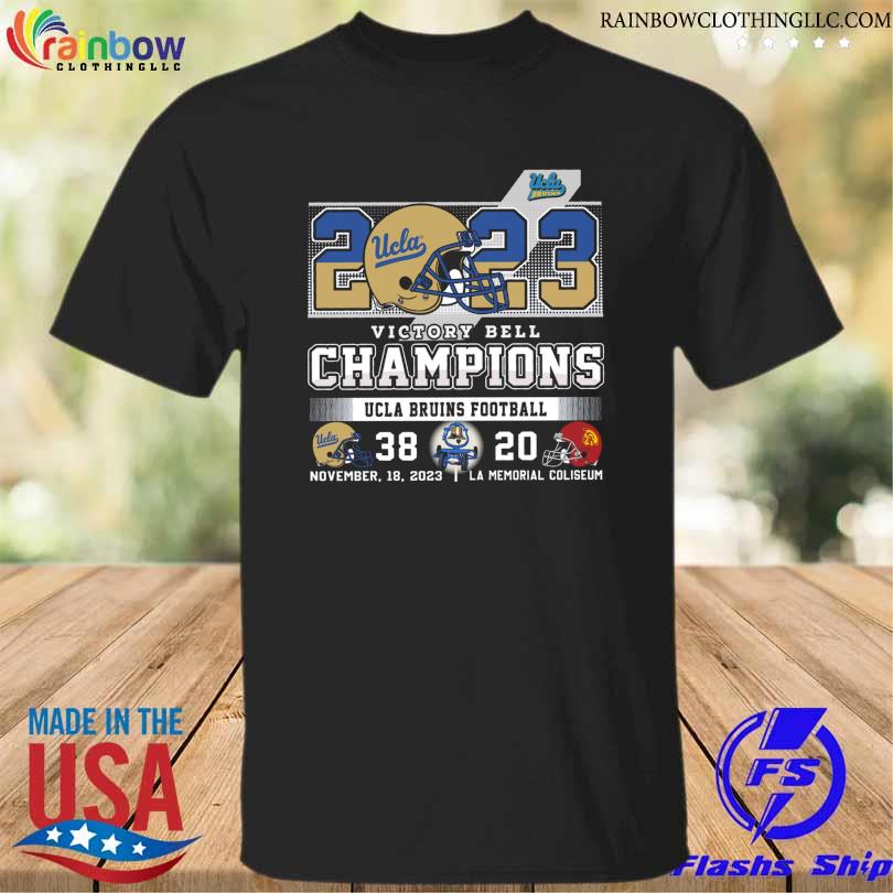 Funny ucla bruins and USC Trojans 2023 victory bell champions football 38 20 shirt