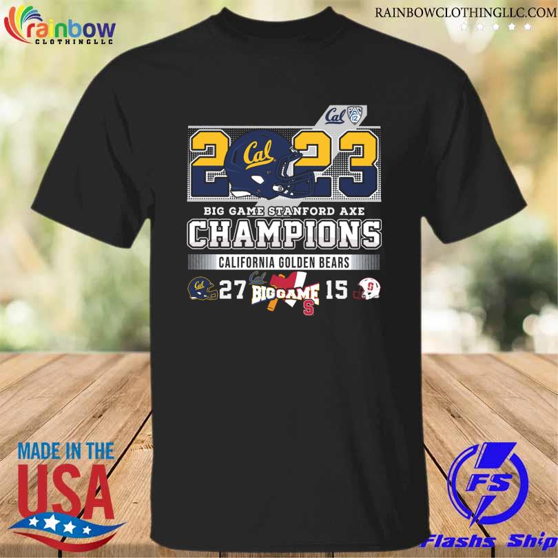 Official california Golden Bears football 2023 big game stanford axe champions shirt
