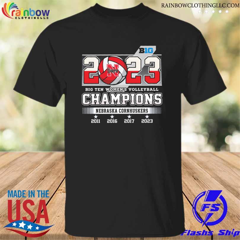 Official nebraska Cornhuskers big ten women's volleyball champions 2011 2023 shirt