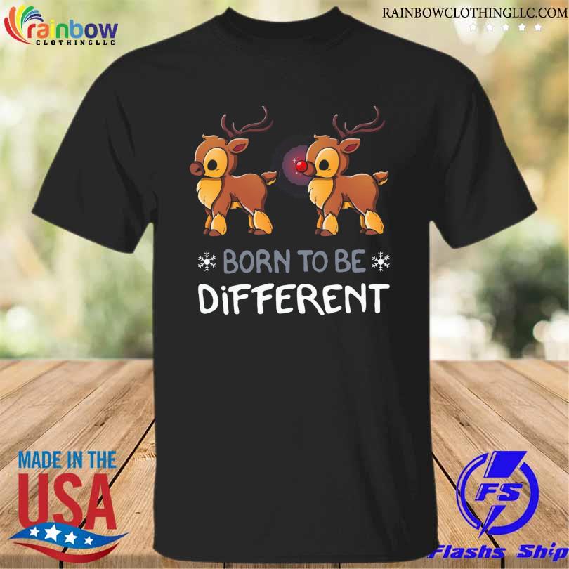 Official reindeer born to be different shirt