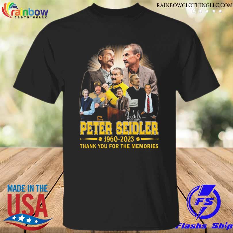 Official san Diego Padres Peter Seidler 1960 2023 thank you for the memories signature shirt
